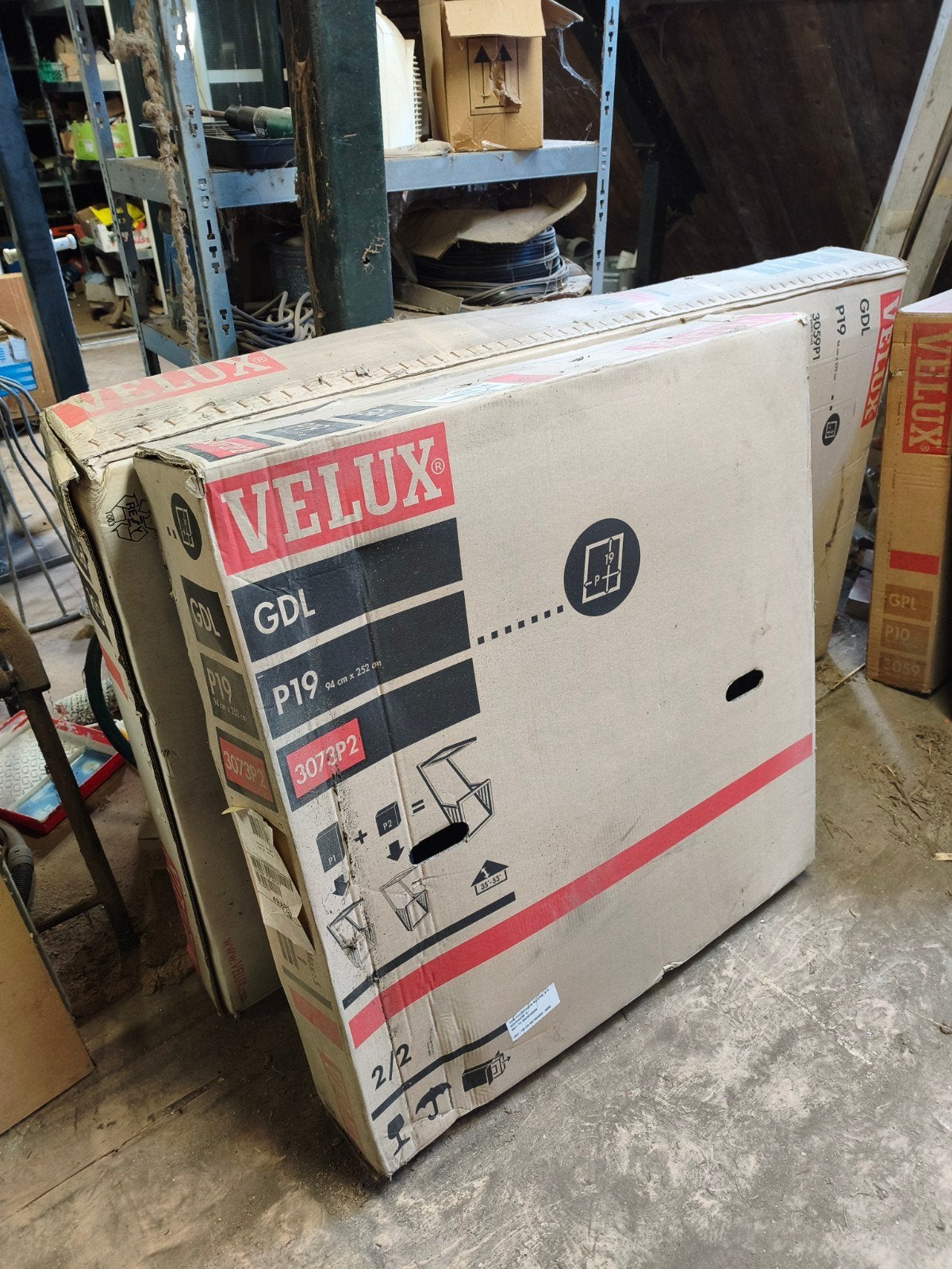 Velux GDL P19 3059 Dakraam, Ophalen, 80 tot 120 cm, 160 cm of meer, Dubbelglas