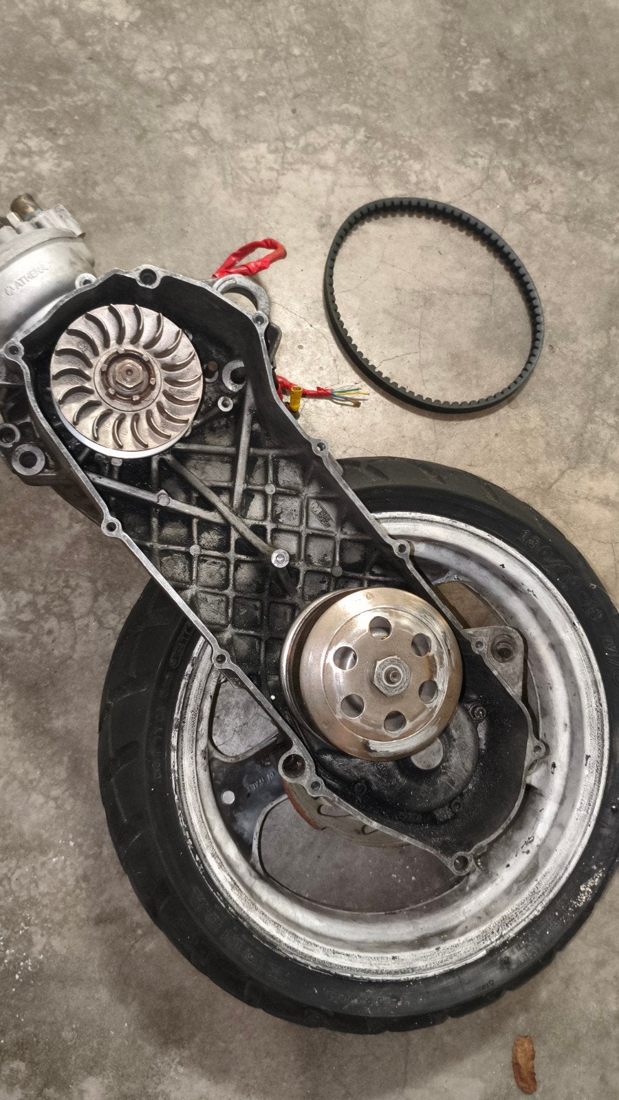 80cc athena Aerox/Aprilia sr blok minarelli horizontaal, Ophalen, Gebruikt, Tweetakt, Aerox