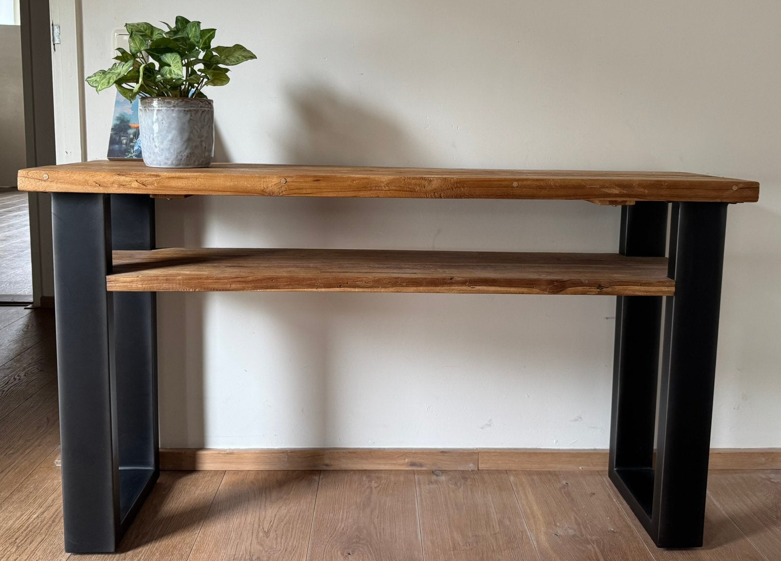 Sidetable Romaro Rough Teak, 140cm, Ophalen, Gebruikt, 100 tot 150 cm, Teakhout