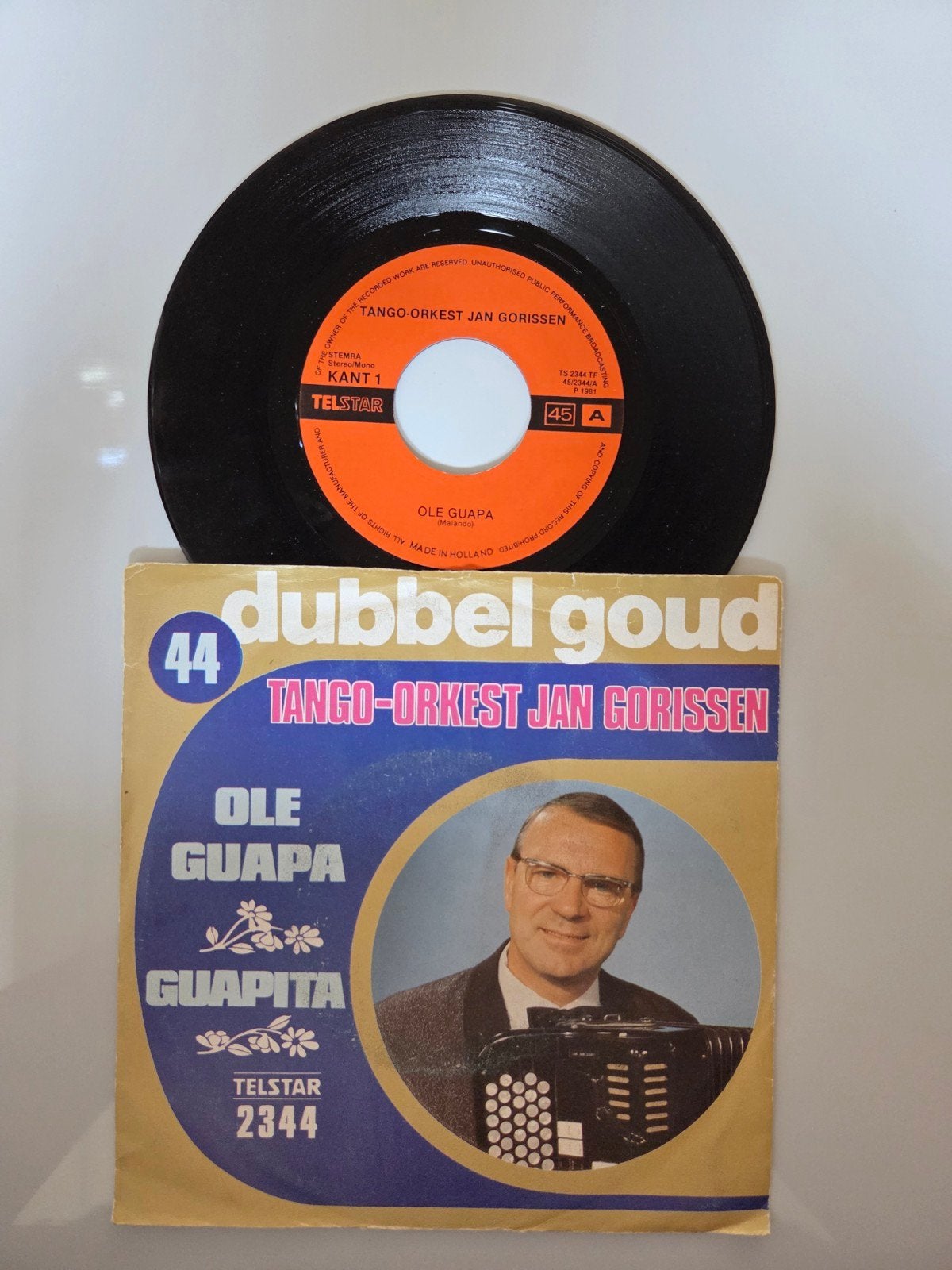 Tango-Orkest Jan Gorissen - Ole Guapa, Ophalen of Verzenden, Gebruikt, 7 inch, Nederlandstalig