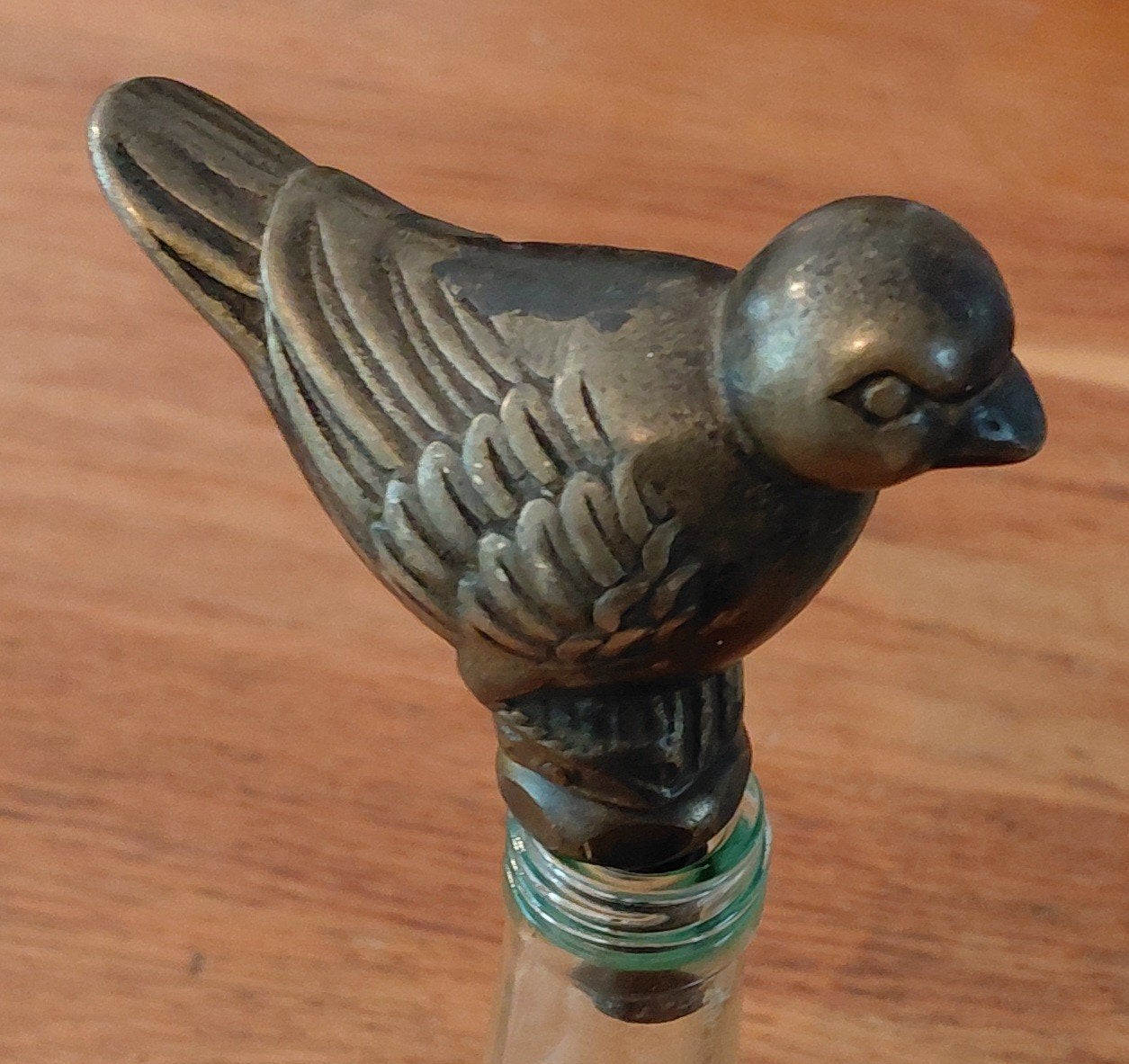 Uniek Antiek Kraan Bovendeel Koper Brons Vogel, Ophalen