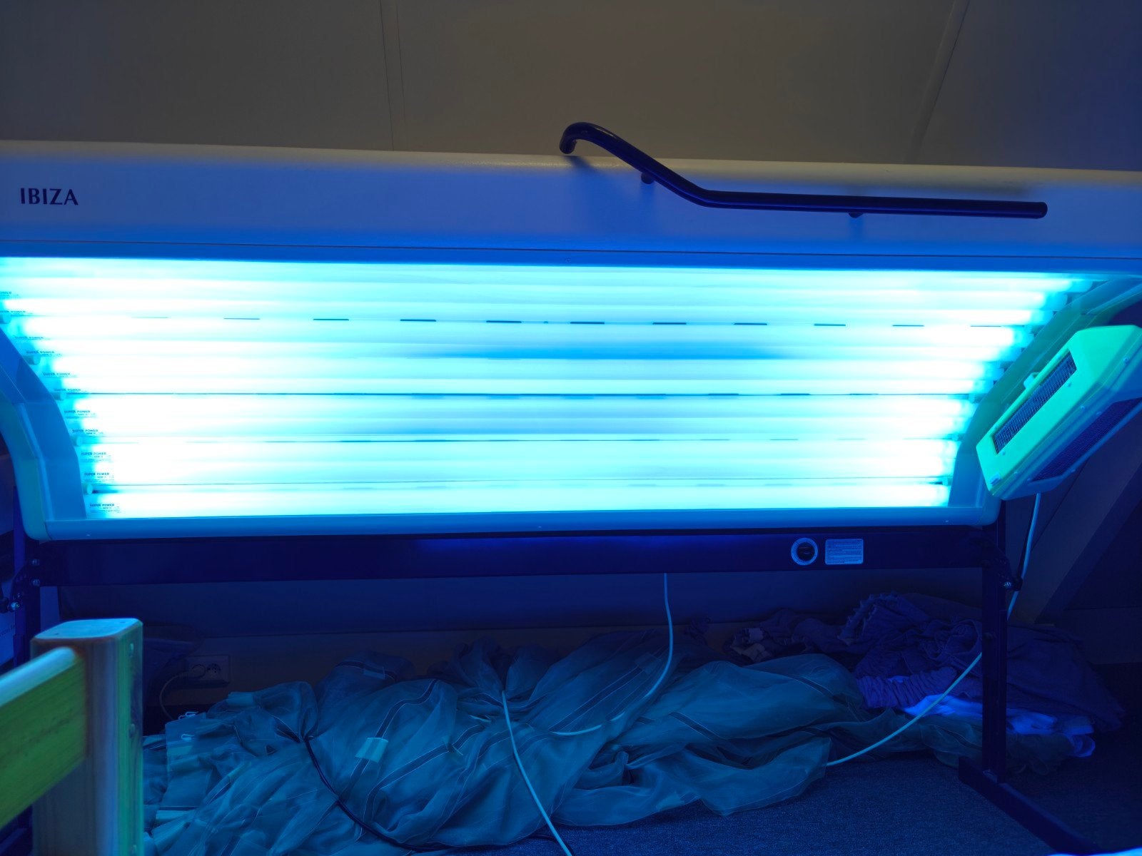 zonnehemel, Ophalen, Gebruikt, Zonnebank enkelzijdig, 15 lampen of meer