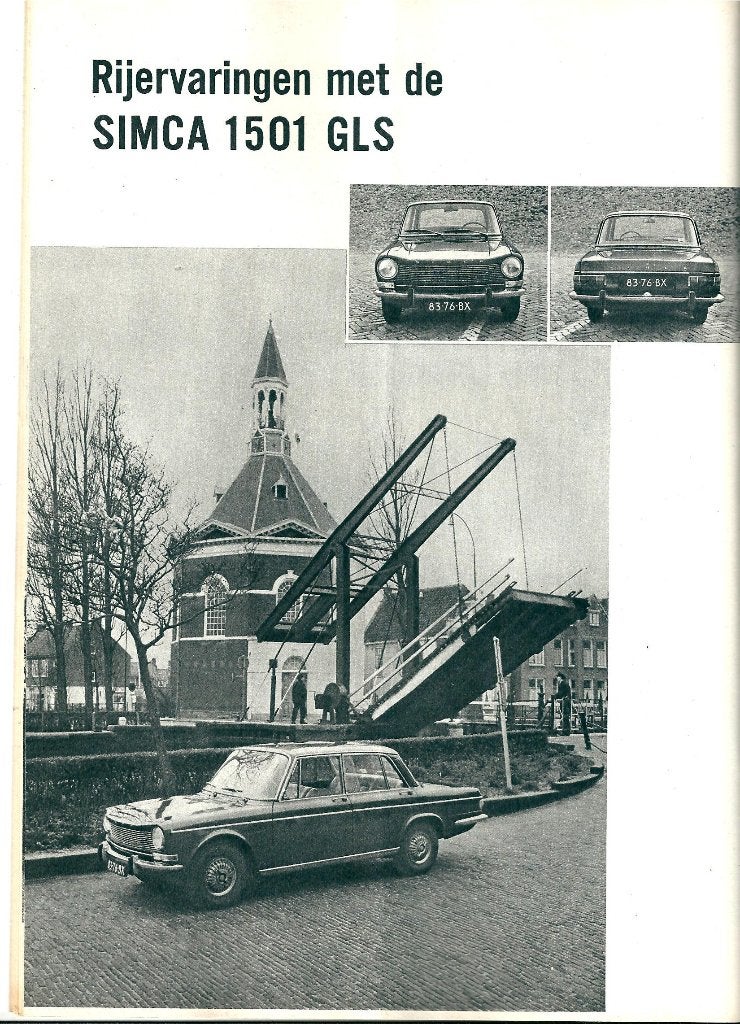 Autovisie test Simca 1501 GLS 1967, Ophalen of Verzenden, Gelezen, Overige merken