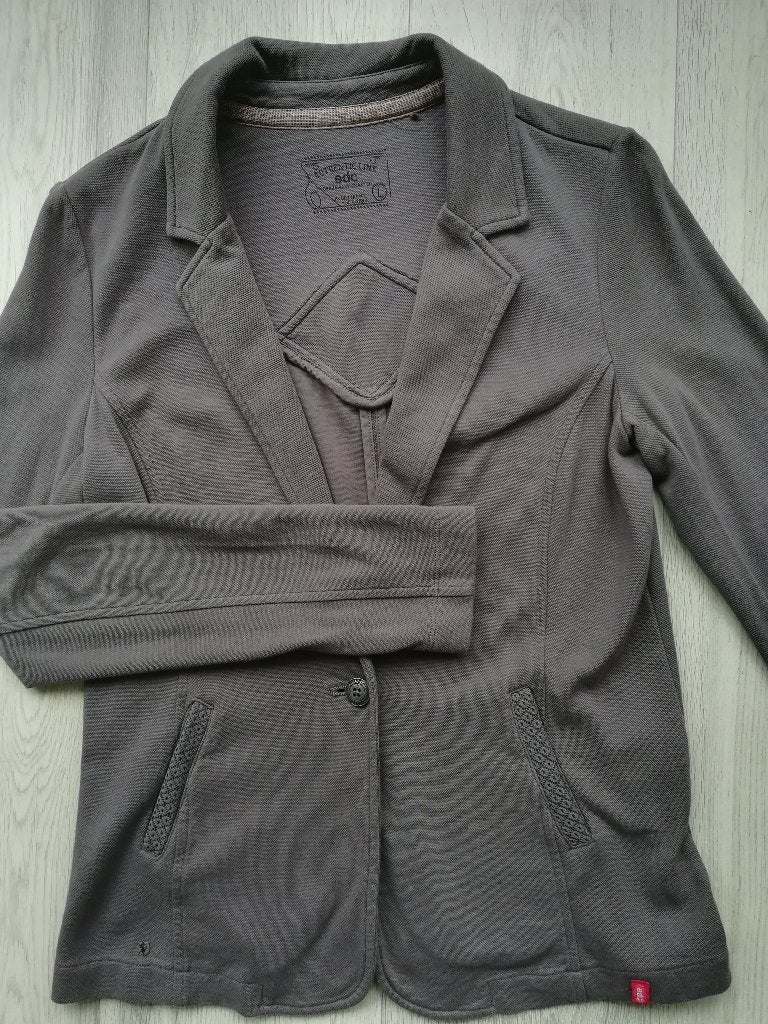 EDC by ESPRIT colbert grijs maat L, Maat 38/40 (M), Ophalen of Verzenden, Zo goed als nieuw, Grijs