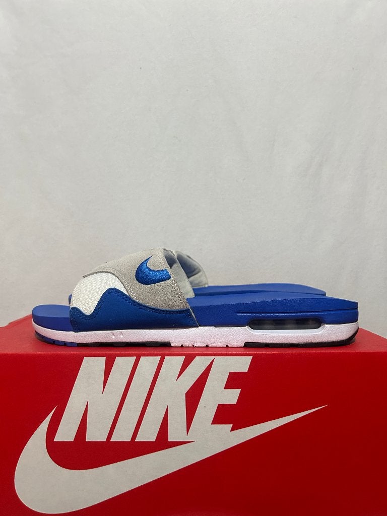 ALS NIEUW! Maat 46 - Nike Air Max 1 Slide Slipper Royal Blue