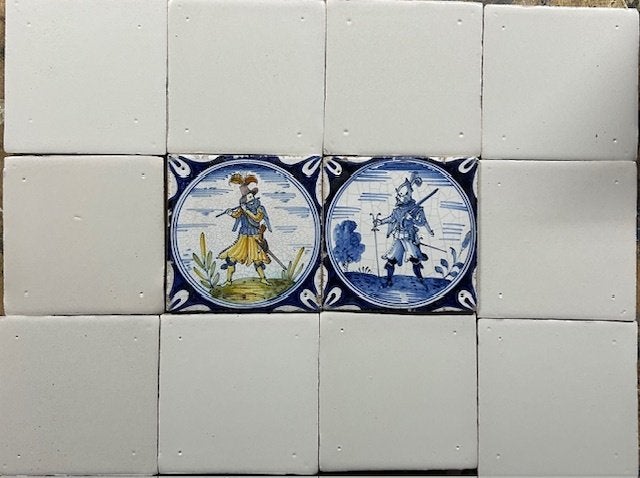 Tegels van wijlen Bob Brenkman ca 13 x 13 cm, Ophalen of Verzenden