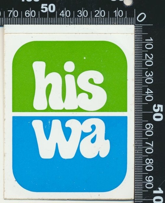 Sticker: Hiswa (2), Verzenden, Zo goed als nieuw, Bedrijf of Vereniging