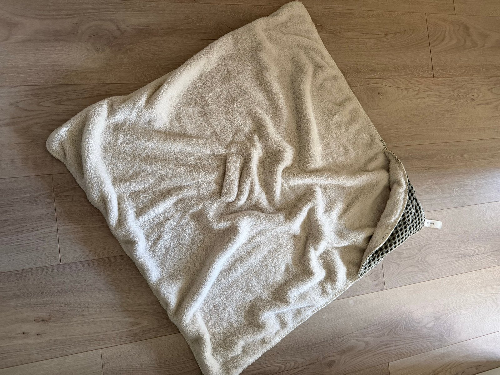 Koeka deken wafelstof en teddy, Kinderen en Baby's, Dekens, Slaapzakjes en Inbakerproducten, Groen, Dubbelzijdig, Koeka, Ophalen of Verzenden
