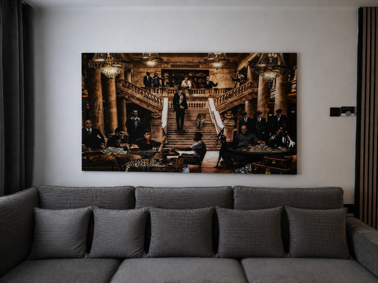 Ultieme Gangster Plexiglas Schilderij 180x110 cm, Nieuw, 125 cm of meer, Ophalen of Verzenden, Schilderij