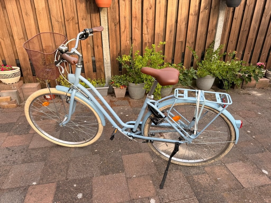ELOPS Stadsfiets 520 – laag frame S/M – amandelgroen, Fietsen en Brommers, Fietsen | Dames | Damesfietsen, Velgrem, Versnellingen