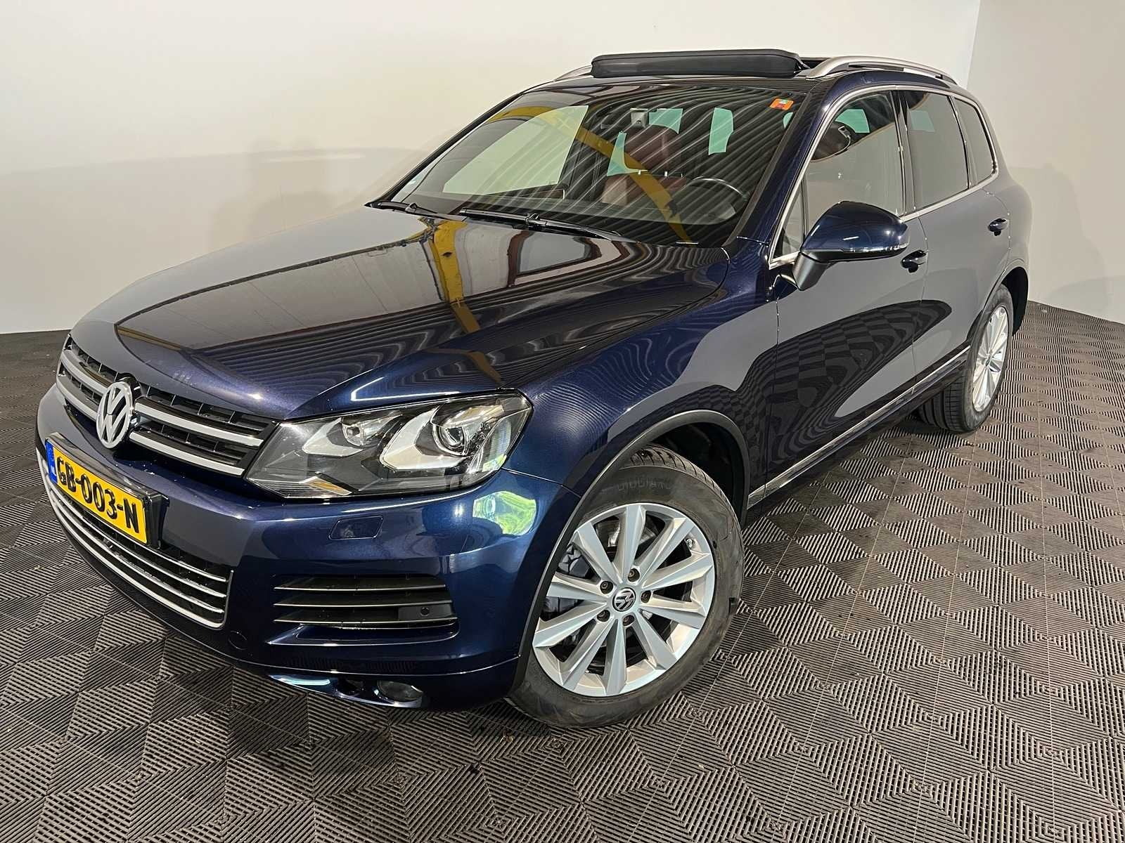 Volkswagen Touareg 3.0 TSI Hybr.High Edition, GB-003-N, Auto's, Volkswagen, Automaat, Euro 5, Gebruikt, Blauw