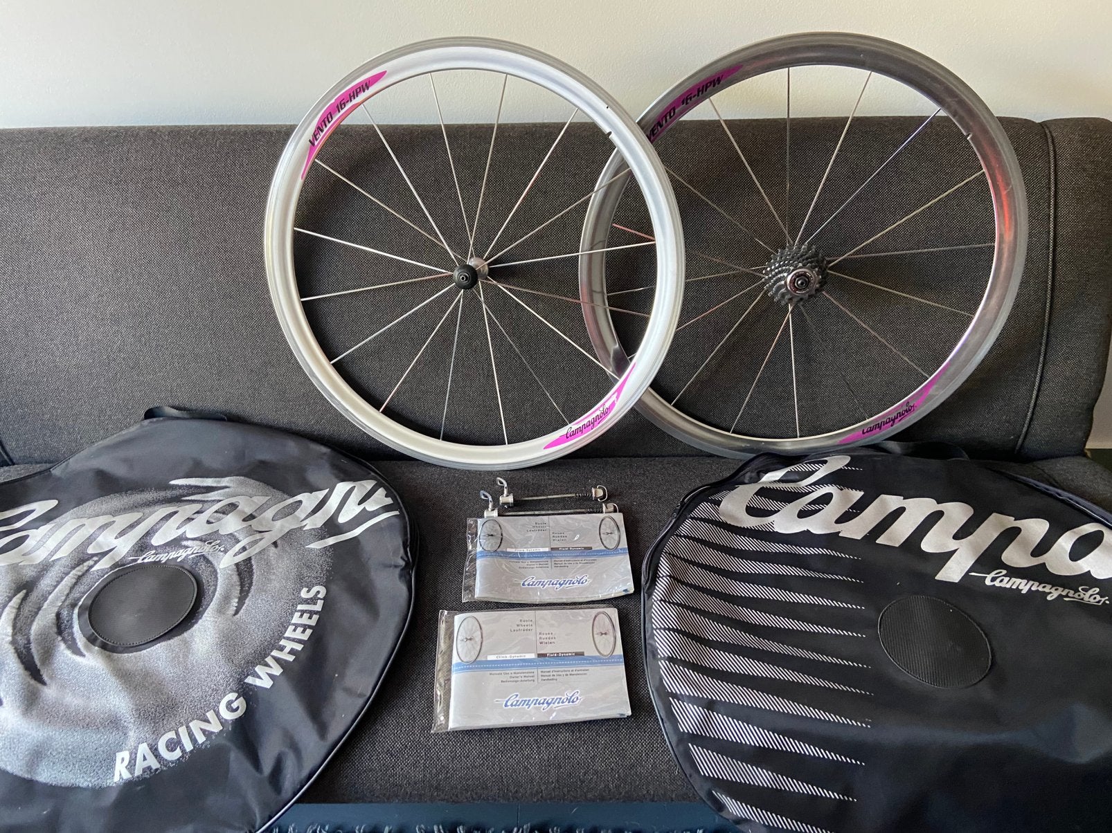 Campagnolo vento 16-hpw wielset, Fietsen en Brommers, Fietsen | Racefietsen, Aluminium, Zo goed als nieuw, Meer dan 20 versnellingen