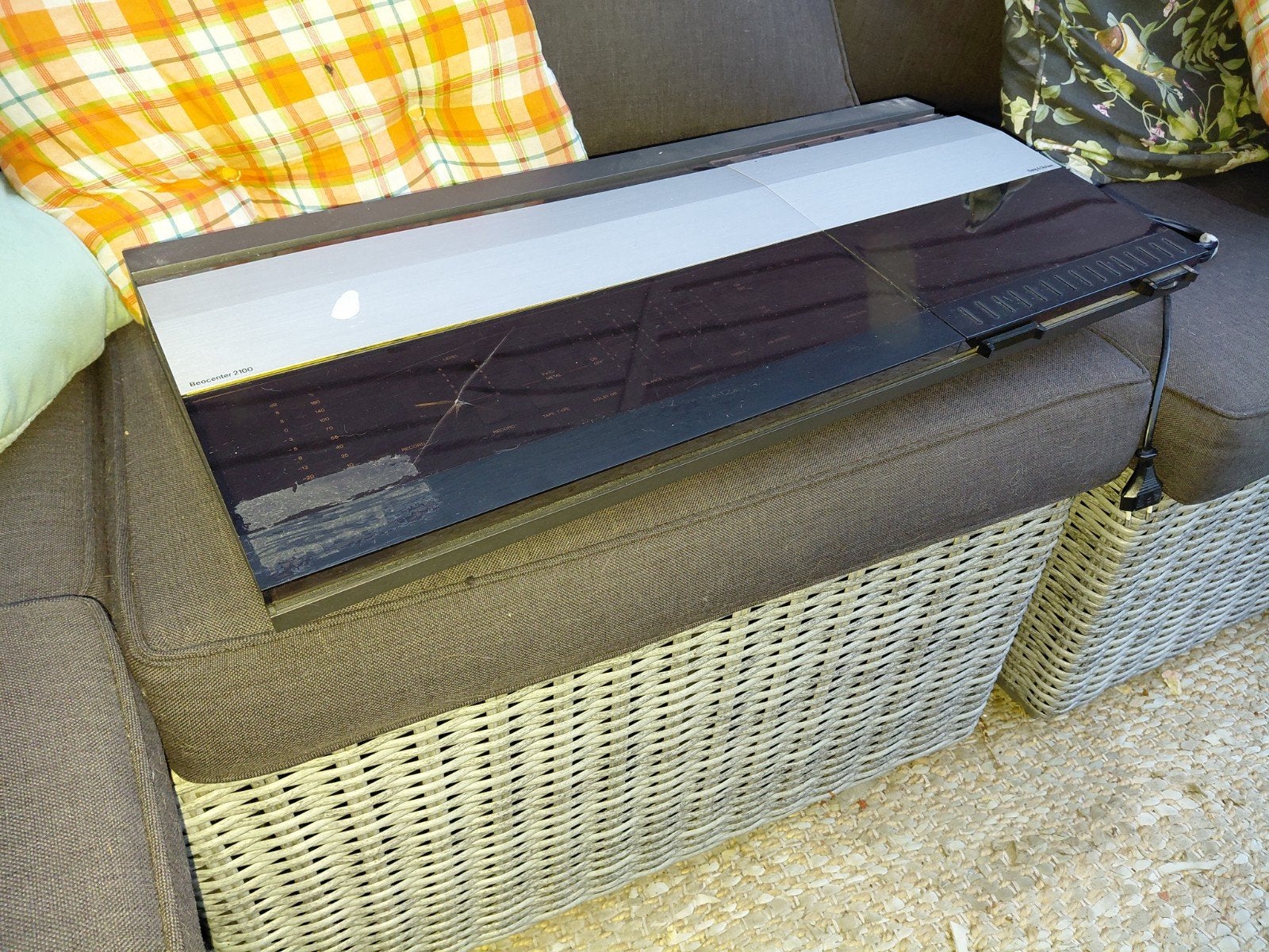 Bang&Olufsen receiver met cassette deck, Beocenter 2100, Audio, Tv en Foto, Ophalen, Gebruikt, Minder dan 60 watt, Overige merken