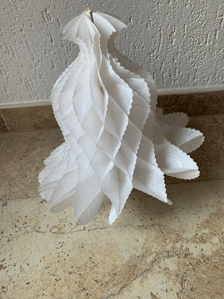 Witte "Kerstklok" Vouwbaar, Diversen, Kerst, Ophalen of Verzenden, Zo goed als nieuw