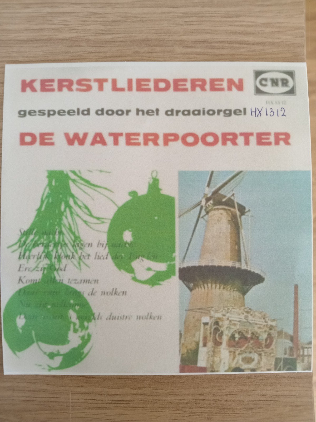 Gezocht Draaiorgel de Waterpoorter Kerstliederen, Ophalen of Verzenden