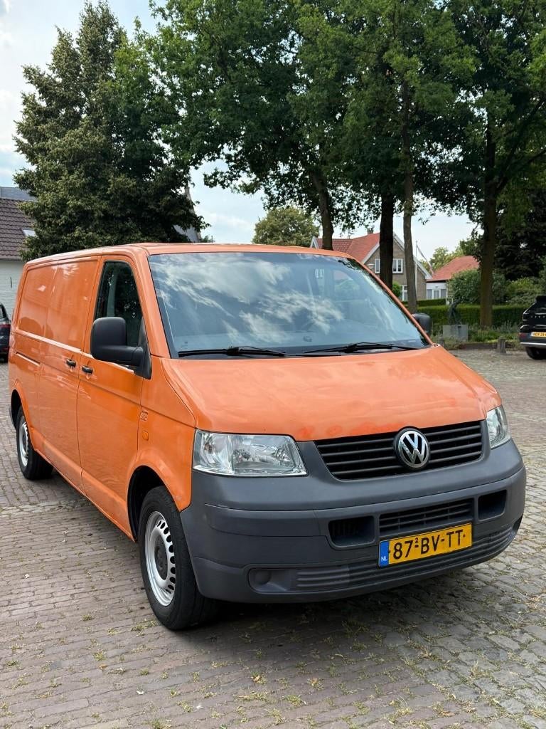 Volkswagen Transporter T5 Bestel Lang 2.5 TDI 2006 APK 07-26, Auto's, Voorwielaandrijving, Stof, Overige kleuren, Volkswagen