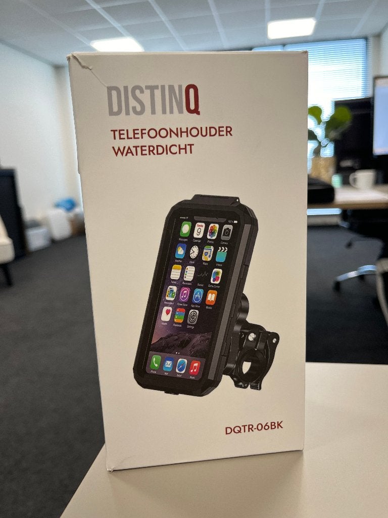 DistinQ Telefoonhouder XL - 6 tot 7 inch - Zwart, Fiets, Nieuw, Ophalen of Verzenden, Info@semacobv.nl