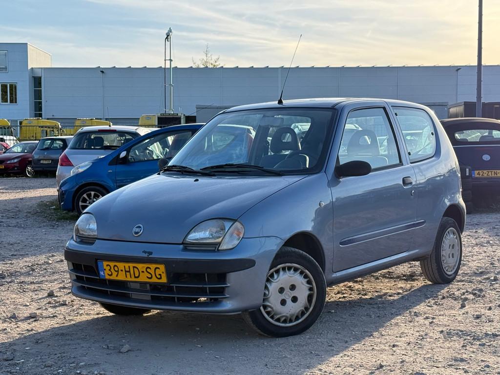 Fiat Seicento 1.1 S/ KONINGSDAG KOOPJE, Voorwielaandrijving, Blauw, Origineel Nederlands, Handgeschakeld
