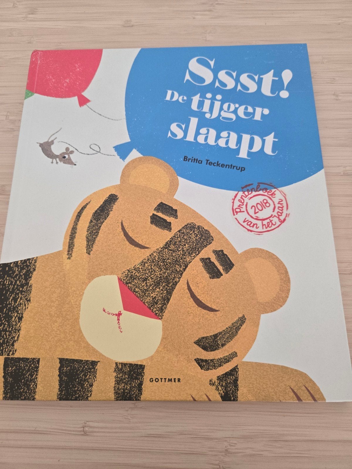 Sssst! De tijger slaapt - Prentenboek van het Jaar 2018, Ophalen of Verzenden, Zo goed als nieuw, Britta Teckentrup, Prentenboek
