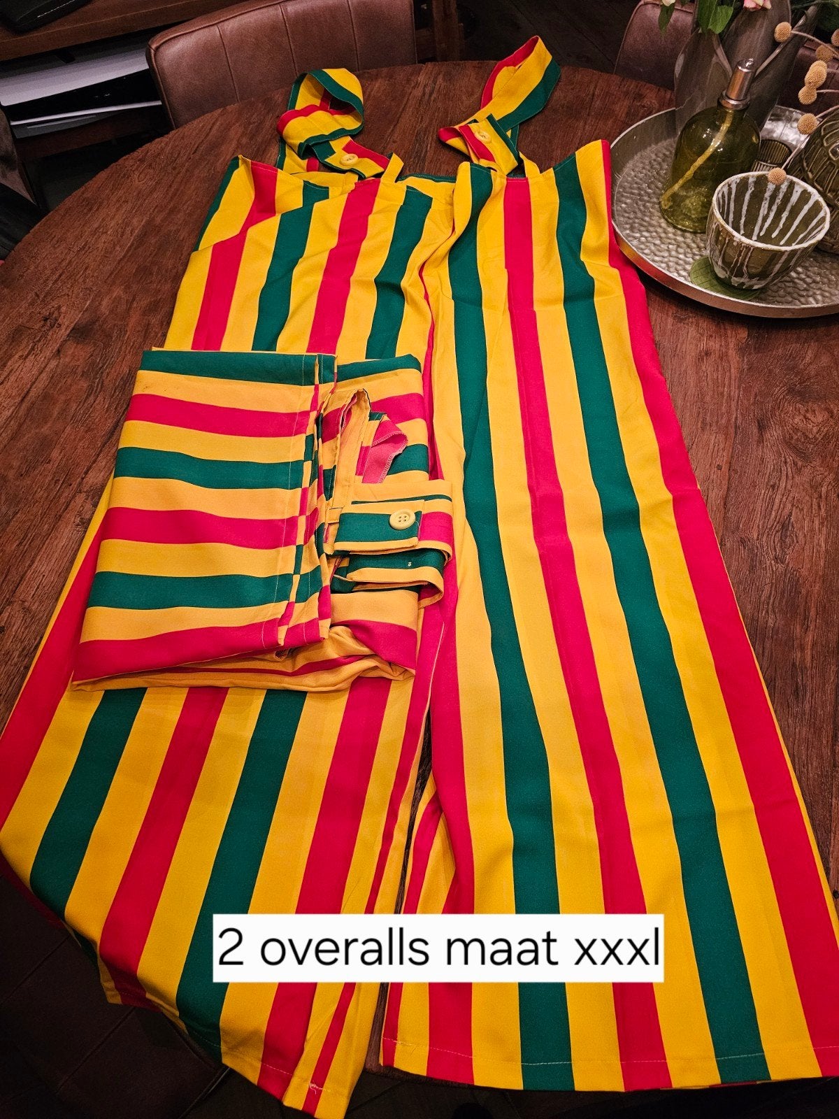 Carnavals overals met hoed en pet, Ophalen of Verzenden, Zo goed als nieuw, Maat 46/48 (XL) of groter, Carnaval