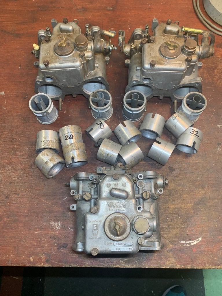 Verzameling Weber carburateurs -diversen- o.a. Alfa Romeo, Auto-onderdelen, Ophalen of Verzenden, Nieuw, Alfa Romeo