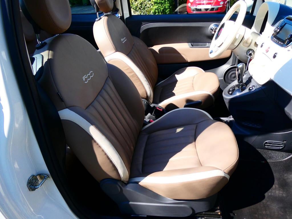 Fiat 500 C 0.9 TwinAir Turbo 80pk 1e eig Automaat Airco Digi, Gebruikt, Cabriolet, Wit, 26 km/l