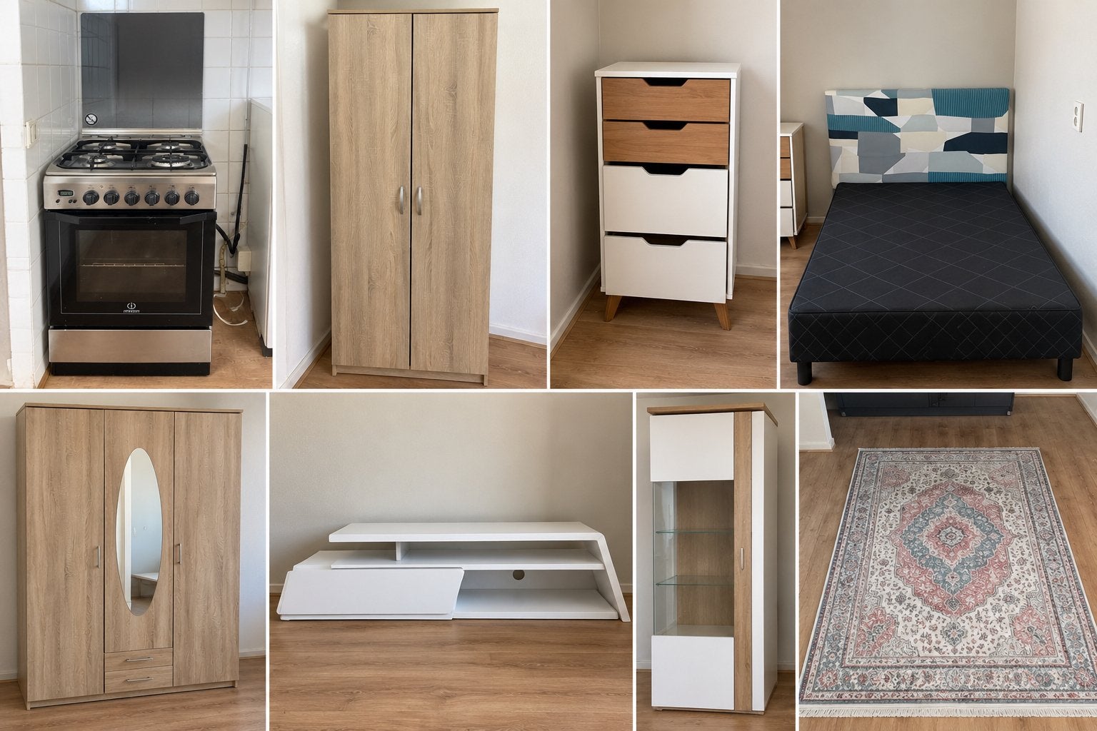 Meubels + gasfornuis te koop – Alles moet vrijdag weg!, Ophalen, Gebruikt