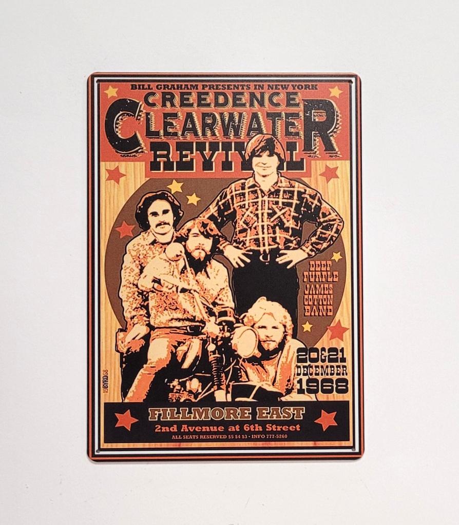 Creedence Clearwater Revival reclamebord van metaal deco, Verzamelen, Info@deconoord.nl, Deco Noord, Nieuw, Ophalen of Verzenden