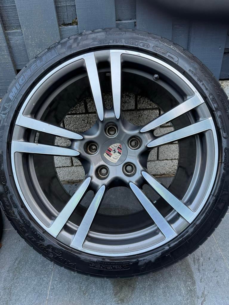 Porsche Panamera 20 inch breedset velgen met Michelin banden, Auto-onderdelen, Gebruikt, Banden en Velgen, Ophalen of Verzenden