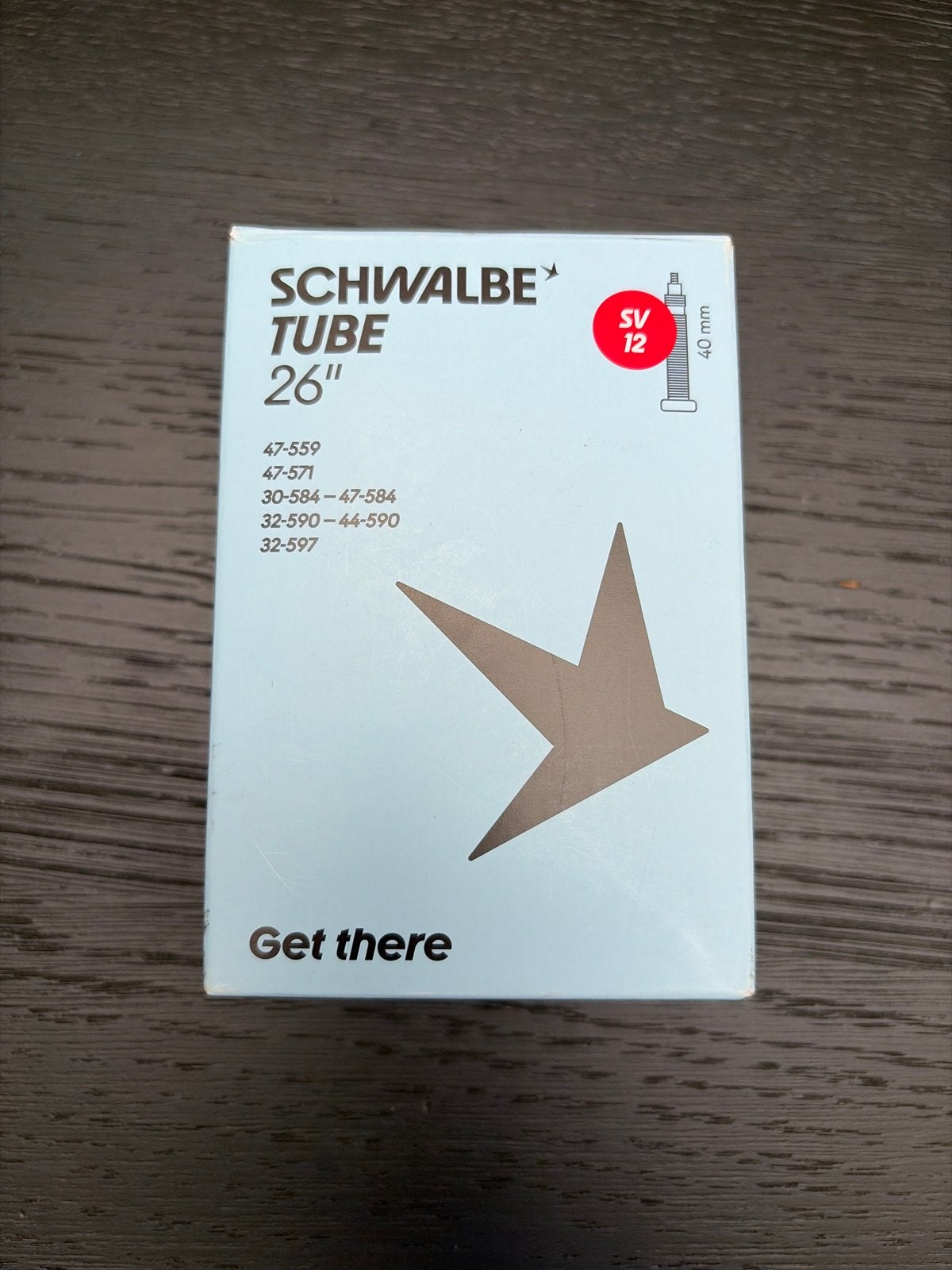 Schwalbe Binnenband 26 inch SV12 - Nieuw in doos, Band, Nieuw, Ophalen of Verzenden, Rubber