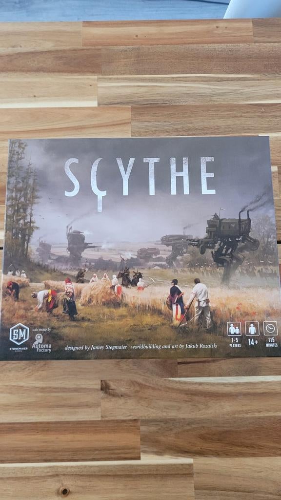 Scythe bordspel, Hobby en Vrije tijd, Gezelschapsspellen | Bordspellen, Vijf spelers of meer, Ophalen of Verzenden, Zo goed als nieuw