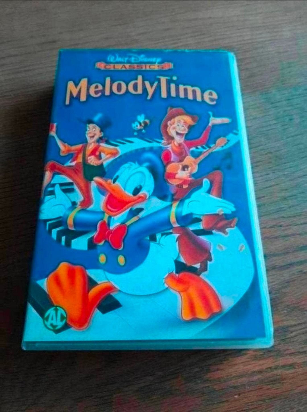 Disney Classics Melody Time videoband. Engels gesproken., Cd's en Dvd's, Tekenfilm, Alle leeftijden, Ophalen of Verzenden, VHS