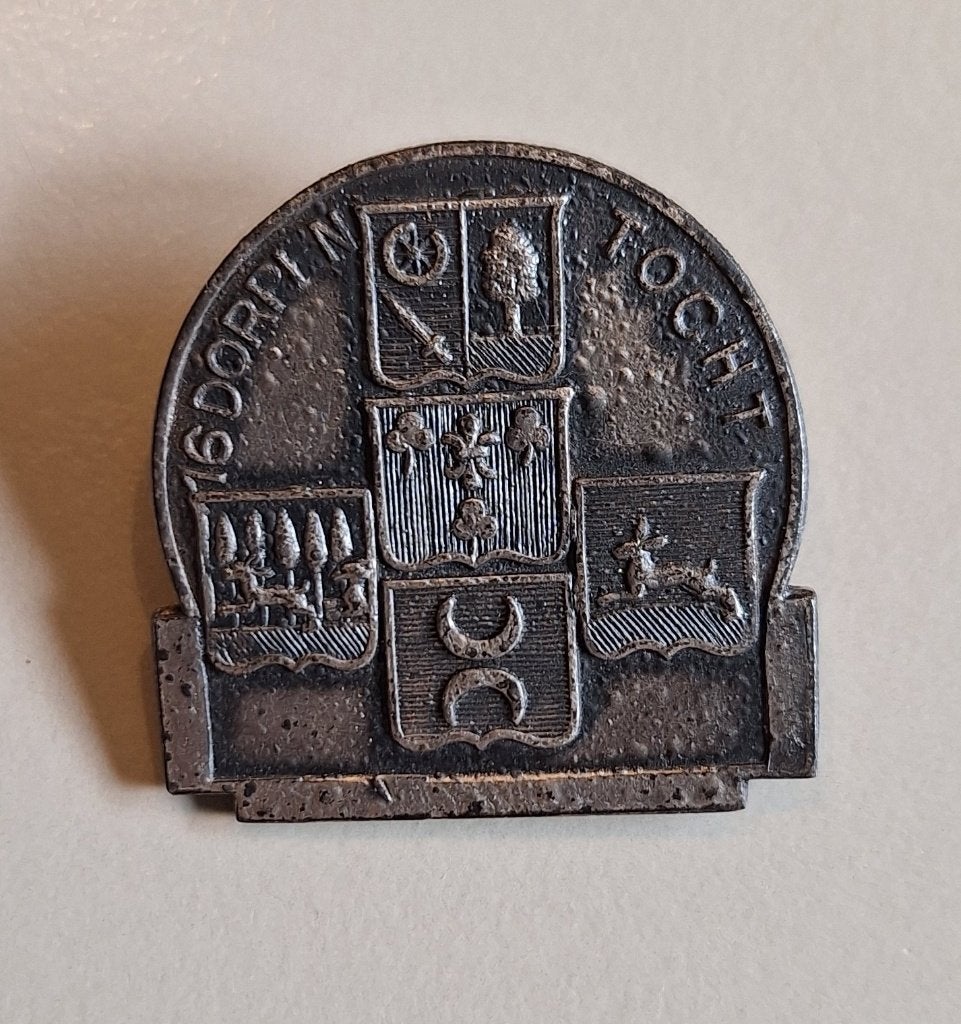 Zestiendorpentocht, medaille, 1942, Ophalen of Verzenden, Overige materialen, Nederland