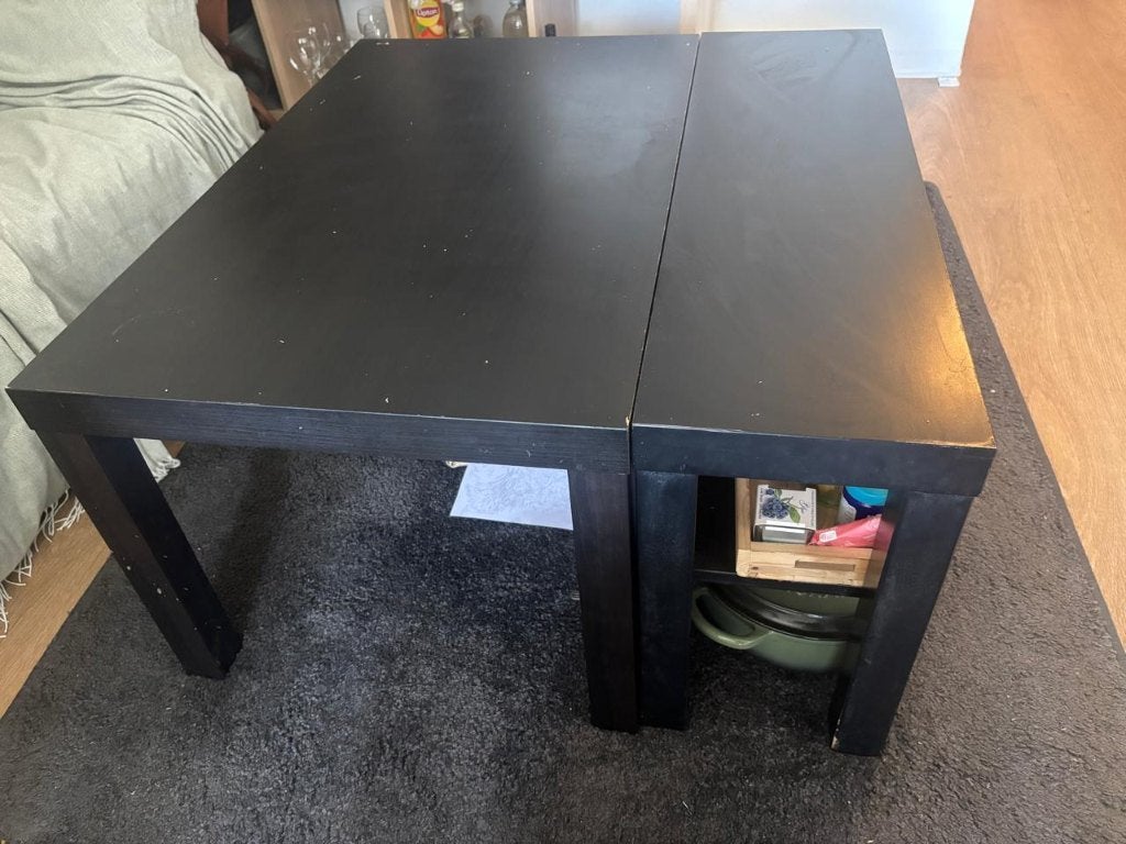 Twee salontafels met opbergruimte, ook als tv-meubel, Ophalen, Gebruikt, 50 tot 100 cm, 50 tot 100 cm