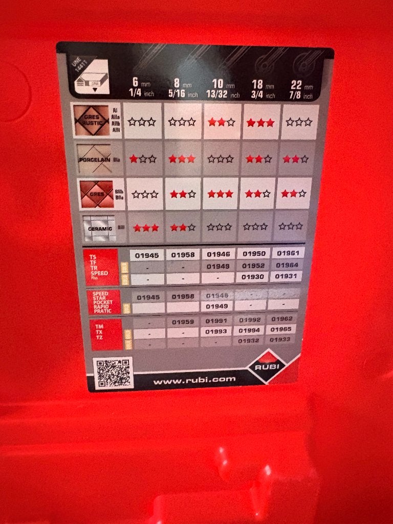 Tegelsnijder, Ophalen, Zo goed als nieuw, Rubi