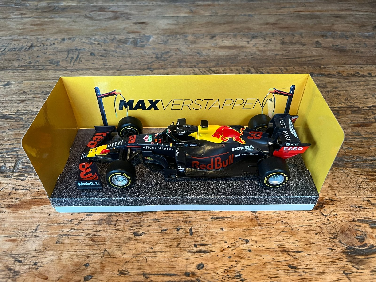 Max Verstappen Red Bull Racing RB16 1:24 modelauto + sleutel, Ophalen of Verzenden, Nieuw, Auto, Overige merken