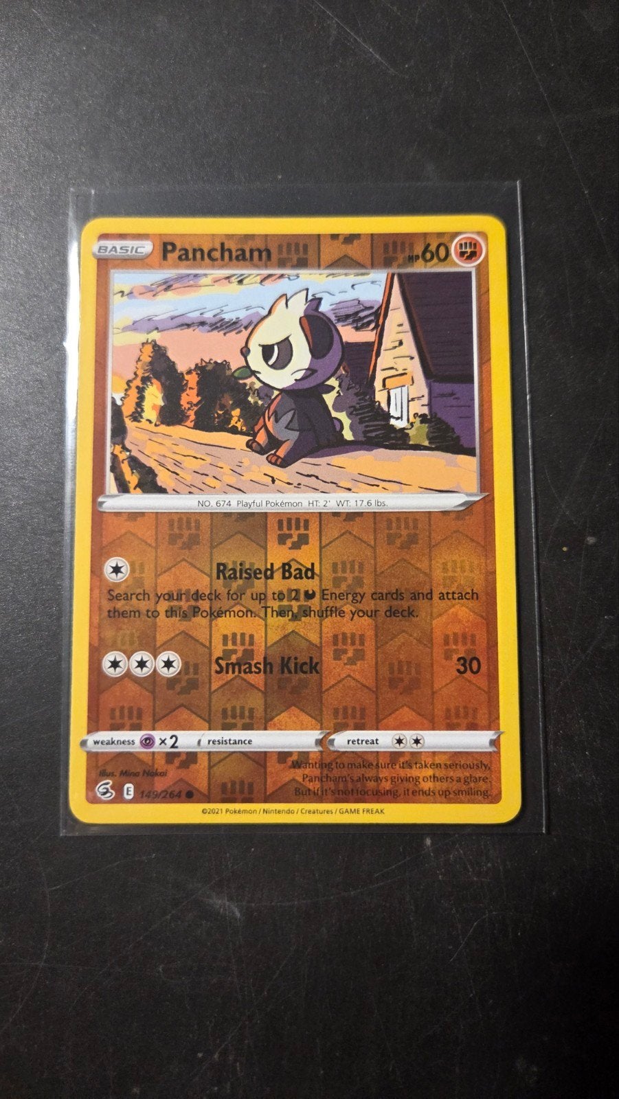 Pancham 149/264 Reverse Holo Fusion Strike, Verzenden, Zo goed als nieuw, Losse kaart, Foil