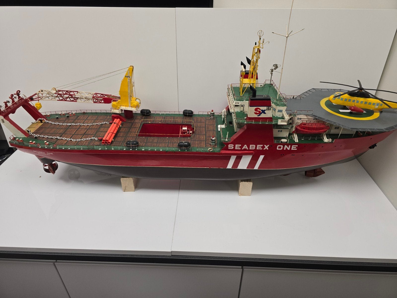 Modelboot Seabex One, Ophalen, Gebruikt