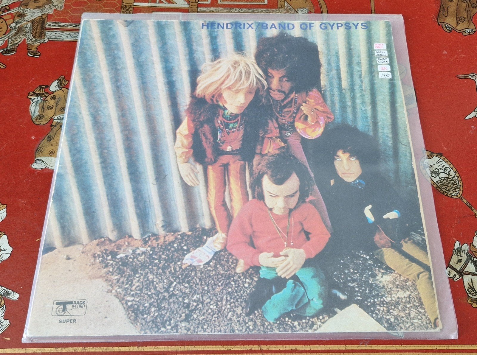 Jimi Hendrix, Original "Puppet Sleeve" Track-Record UK 1970, Ophalen, Zo goed als nieuw, 12 inch, Poprock