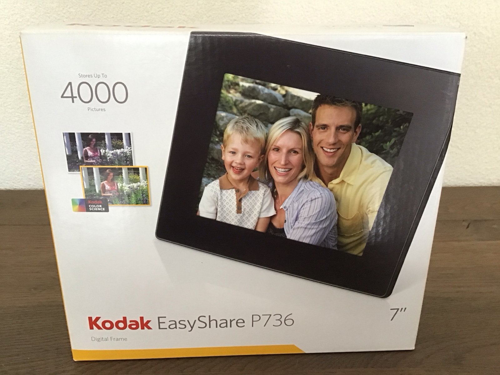 Kodak EasyShare P736 Digitale Fotolijst 7 inch, Ophalen of Verzenden, Zo goed als nieuw, Minder dan 1 GB, 8 tot 12 inch