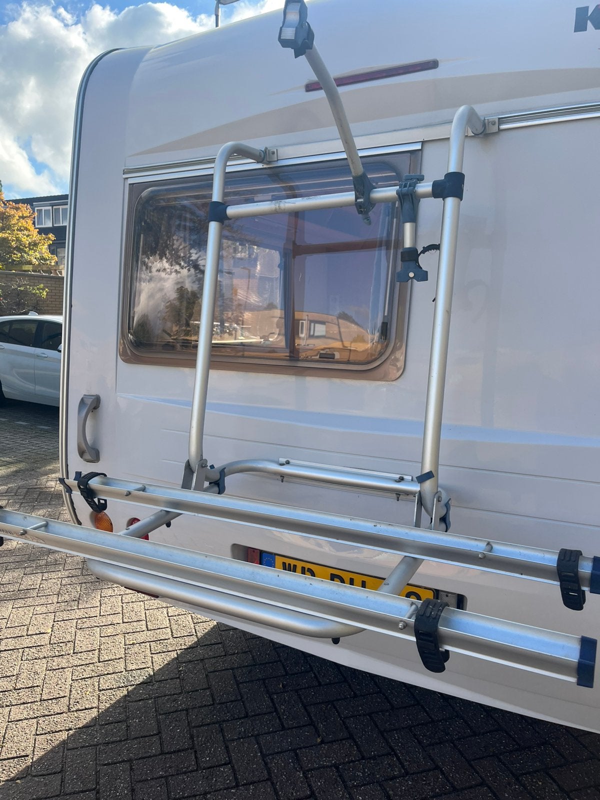 Fiets drager voor caravan, Ophalen of Verzenden, Gebruikt