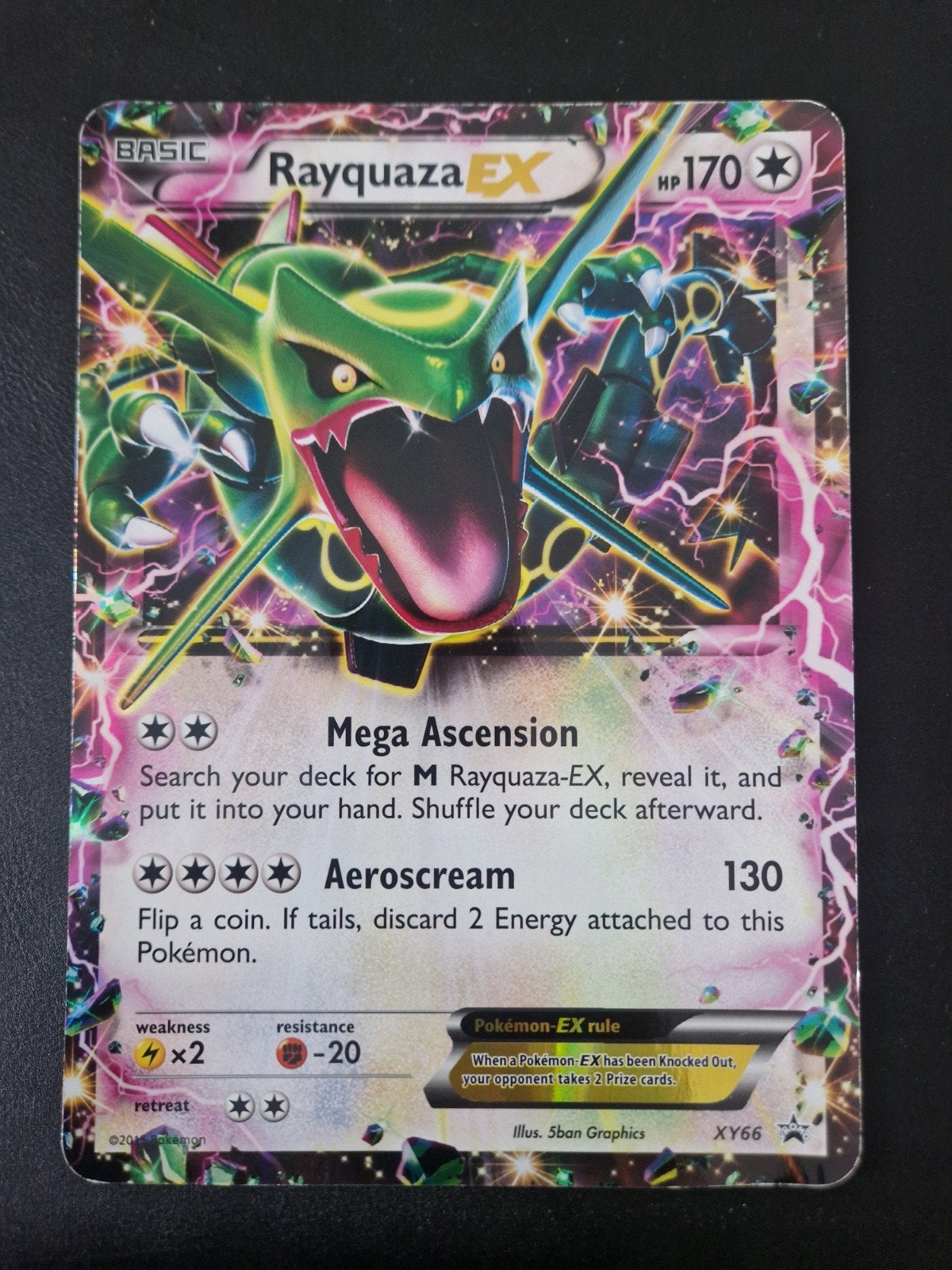 Rayquaza jumbo oversized Pokémon kaart., Ophalen of Verzenden