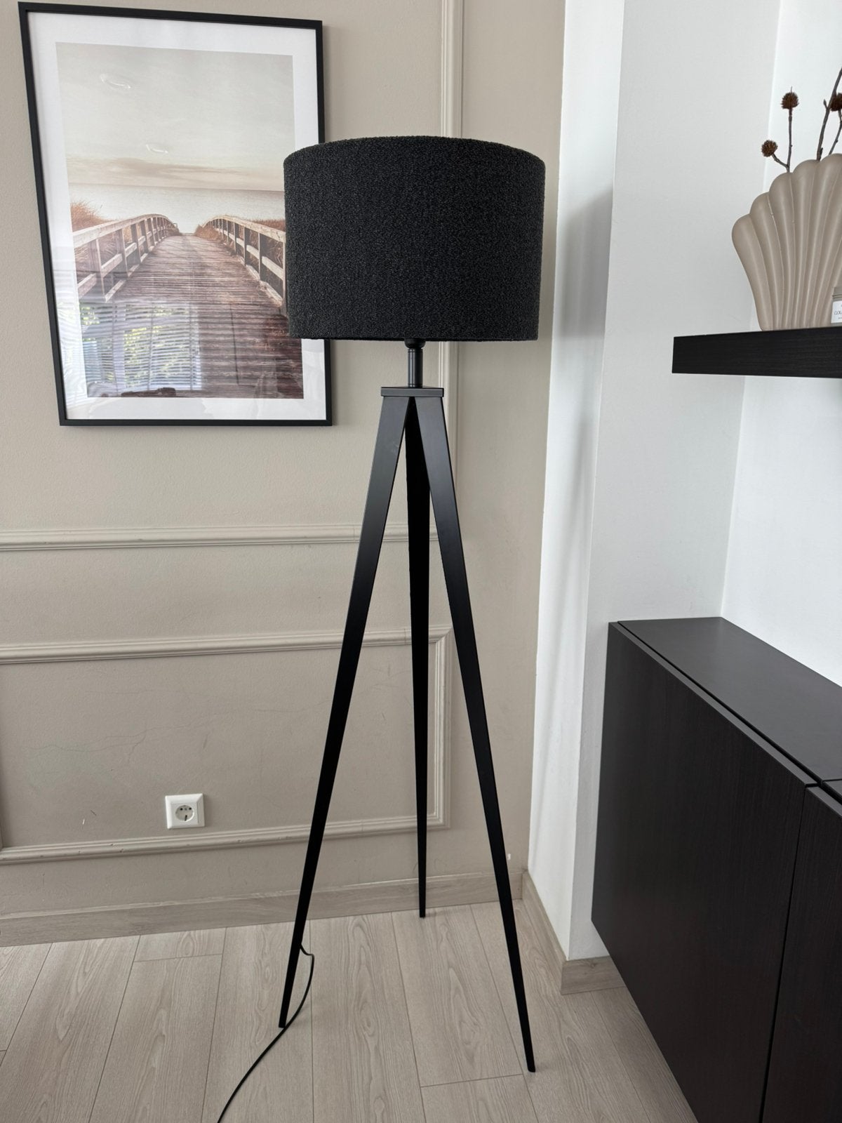 Zuiver Tripod Vloerlamp Zwart, Ophalen, Zo goed als nieuw, 150 tot 200 cm