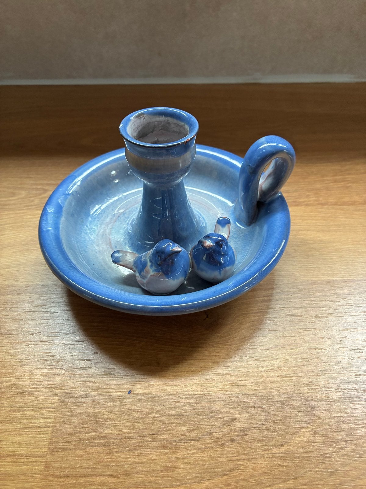 Dansk Design Dissing Keramik Kandelaar met Vogels, Ophalen of Verzenden