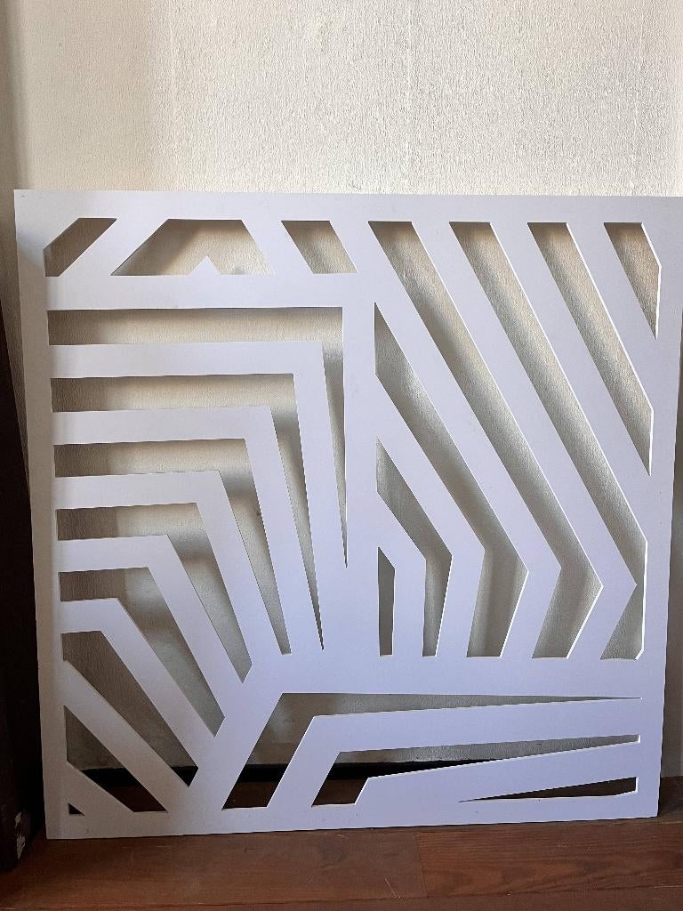 Unieke witte room dividers - 6 stuks vierkant - 150x150cm, Ophalen, Gebruikt