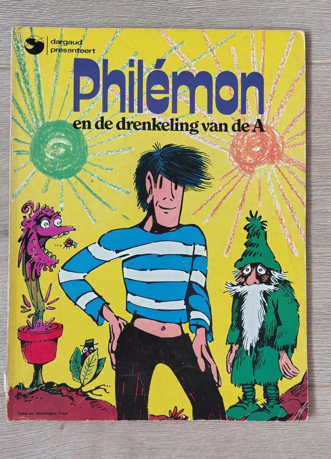 Philemon en de drenkeling van de A - Stripboek, Eén stripboek, Ophalen of Verzenden, Gelezen, Fred
