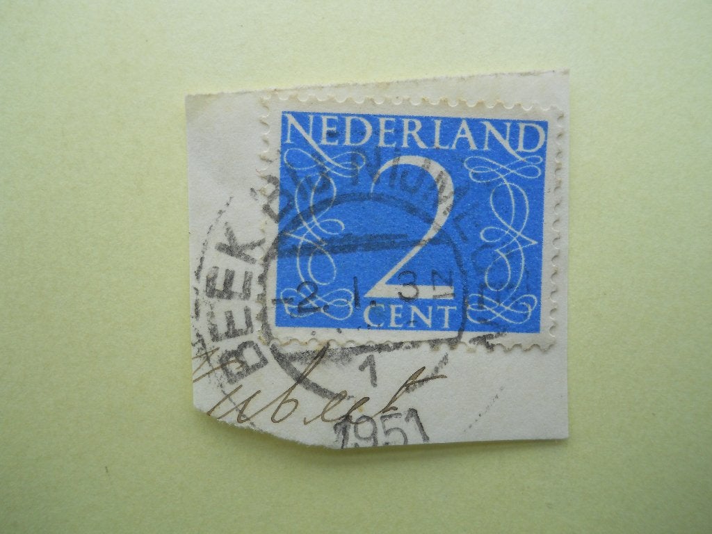 Nederland 1946 Cijfer Nvph.461 Rondstempel Beek bij Nijmegen, Postzegels en Munten, Ophalen of Verzenden, Na 1940, Gestempeld