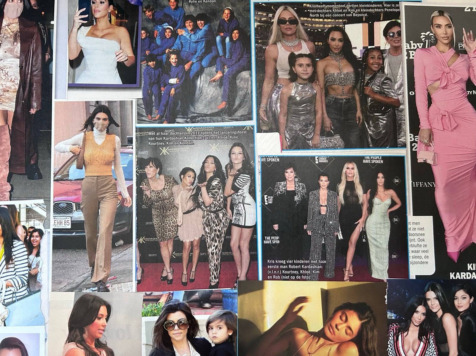 100 Knipsels van de Kardashians kim, Ophalen of Verzenden, 1980 tot heden, Nederland, Knipsel(s)