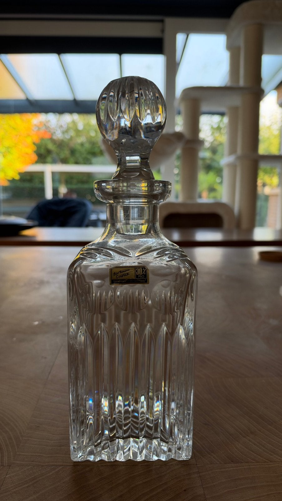 Vintage Bartmann Cristall whiskykaraf 30% loodkristal, Antiek en Kunst, Ophalen of Verzenden