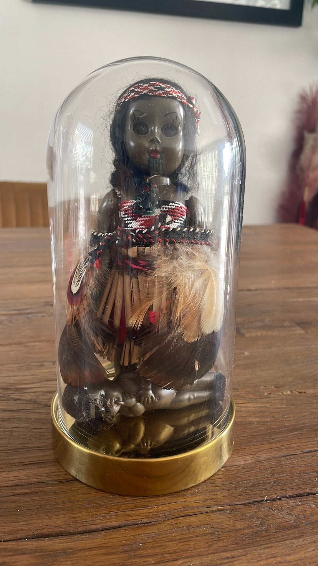 Vintage 1960’s Maori Trible Doll with Baby, Verzamelen, Poppen, Verzenden, Zo goed als nieuw